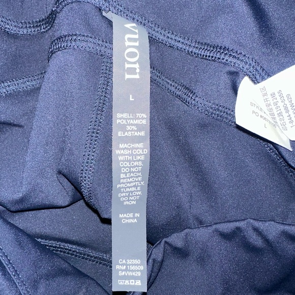Vuori Stride Women's Navy Blue Leggings Large L - Picture 8 of 8